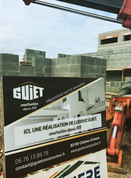 Guiet Construction, maçonnerie neuf et rénovation par Ludovic Guiet au Château d'Olonne en Vendée